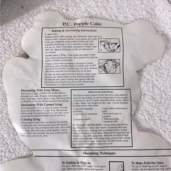 Vintage 1985 Wilton Popple Cake Pan - Picture 12 of 15